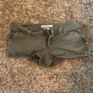 Abercrombie and Fitch deep green shorts